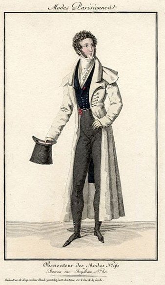 Un caballero a la moda de 1820 (Pinterest).