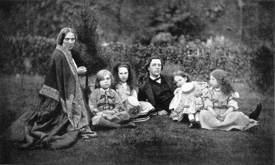 Lewis-Carroll-en-el-campo-con-Alicia-y-sus-hermanas