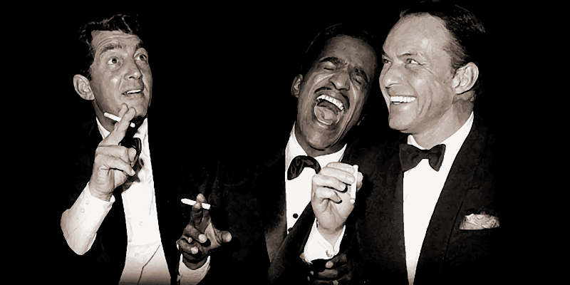 Dean Martin, Sammy Davis Jr y Frank Sinatra