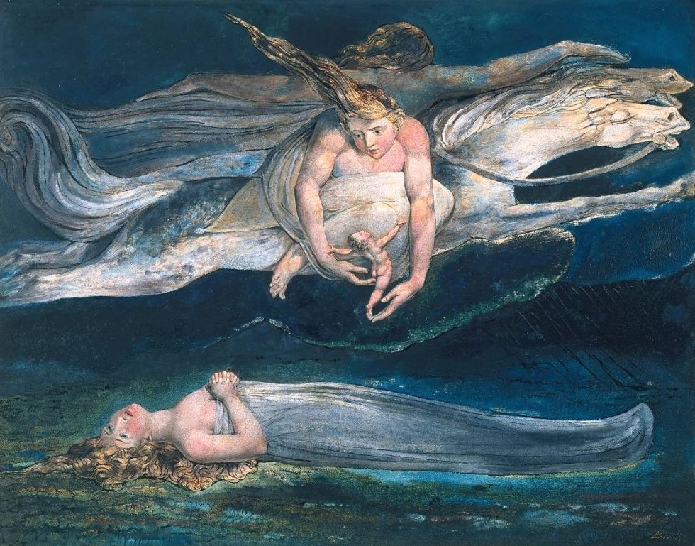 'Pity' (1795), de William Blake. Cuadro basado en 'Macbeth'.